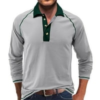 Cleariance muške majice dugih rukava vrhovi ležernog navratnika za zaključivanje od puloverske košulje