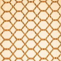 Ahgly Company Zatvoreni pravokutnik Trellis Narančasti prostirke savremene površine, 4 '6 '