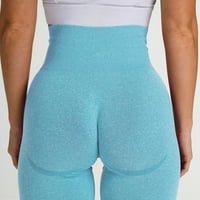 Yoga hlače podižu sportske fitness trčanje visokih struka čiste gamaše u boji za žene