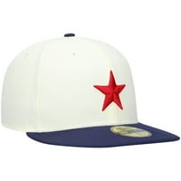 Muške novom eri bijeli detroit zvijezde Cooperstown Collection okrenite sat 59Fifty ugrađeni šešir