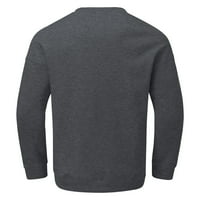 Leey-World Hoodies za muškarce MENS Jednostavno Ležerne prilike, pulover pulover bez kapuljača, gornji