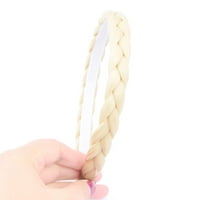 Ahairbeauty pletena pletena traka za kosu za kosu sintetičke pletenice perika sa zubima Klavir Dva boja