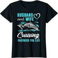 Muž i supruga krstarenja partnerom za majicu za život za krstarenje