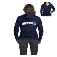 MMF - Ženska dukserica pulover sa punim zip, do žena veličine 3xl - Wisconsin