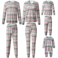 Tking Fashion Porodica koja odgovara Božićne pidžame, slatka Xmas Ispis za spavanje za odmor za odrasle