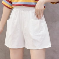 B91XZ kratke hlače za žene Ležerne prilike ljeti ljetni nosač visokih nogu casual širokim tankim kratkim