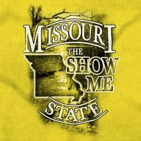 Missouri MO oblik prikaži mi državni ponos ženska majica dame, majice tine brisco brendovi x