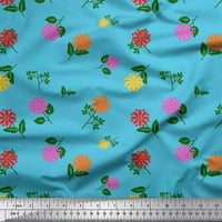 Tkanina Soimoi Rayon Tkanina, lišće i cvjetni umjetnički dekor tkanina od tiskanog dvorišta široko