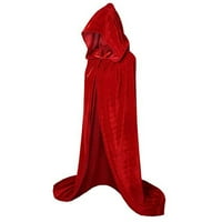 APEPAL Womens Halloween Cloak Masquerade Party bluza Modna boja Top Red M