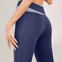 Joga hlače za žene koje odgovaraju dizanje kuka Visoko struk vježbe vježbi HOGA CAPRIS Hlače visoke