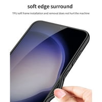 Samimore za Samsung Galaxy S CASE ZADNJA ZATVORENOG kamere zaštita od leća, elektropisana koža mat magnetni