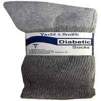 Jahta i Smith Loot Fit Ne-obvezujuće pamučne čarape za pamučnu dijabeticu, pakovanje rasutih vrijednosti