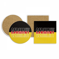 Njemačka Država Zastava Naziv Coaster Cup HOLL HOLDER ABZONALNI KAMENT CORK BASE SET