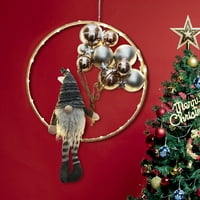 HonRane božićni privjesak plišani balon za lutke viseći ukras sa svjetiljkom zrnce za kućni praznični