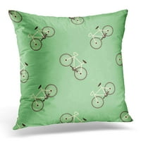 Zeleni bicikl bicikl retro sportski prikrivač za eko jastuk