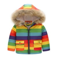 Dječji kaput, dječji kaput dječaci djevojke debela kaputa podstavljena zimska jakna odjeća niz jaknu