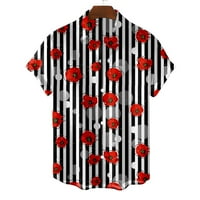 Havajska muška majica modni casual tops Streetwear rever kratki rukav za muškarce nautička štampačka