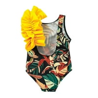 Djevojke kupaće kupaće kupaće kostimi djevojke veličine jednodijelni modni kupaći kostimi cvjetni ruched