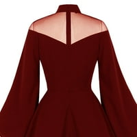 Noć vještica za žensku bell rukave patchwork vintage haljine dugih rukava gotička haljina od pune viktorijanske