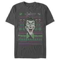 Muški batman ružni božićni joker smijeh grafički granični ugljen veliki