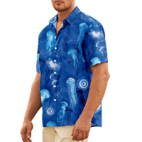 Marine Life Print Havajske majice, Ležerne majice za plažu