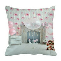 Mnogo balona ružičasti i bijeli baloni jastučni jastuk jastučni jastuk za zaštitu jastuk dvije strane