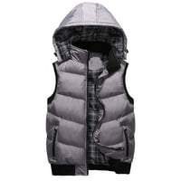 Gasue Warm Mens Puffer prsluk jakne u zimskoj modnoj ulici Street stil bez rukava Udobni kaput Soft