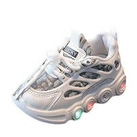 Big Kid cipela za djecu LED lagane trake cipele čipke up platnene cipele Kids casual cipele svijetle
