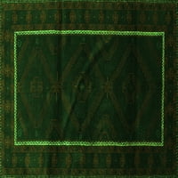 Ahgly Company Zatvoreni pravokutnik perzijski zeleni tradicionalni prostirke, 2 '5'