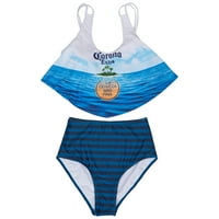 Corona Extra 821661 - velika kupaći kostim s prizorom od plaže, veliki - dvodijelni