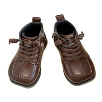 Avamo Girl Udobne cipele za gležnjeve Čvrsto boje čizme za hodanje, casual s cipelama s kvadratnim vratom