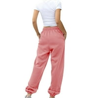 Ljetne pantalone za žene Trendi Dno Dukseri Joggers Vježbajte visoki stručni joga salon sa džepovima