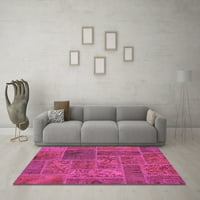 Ahgly Company u zatvorenom okrugli patchwork ružičastim prelaznim prostirkama, 4 '
