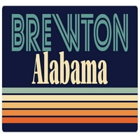 Brewton Alabama Frižider Magnet Retro dizajn