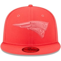 Muška nova era Red New England Patriots Boja jarke 59Fifty ugrađeni šešir