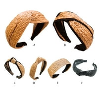 Tureclos šuplje tkani traka za glavu Knet knot elegantni bowknot širok kosu za oblikovanje kose Ljetne