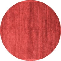 Ahgly Company u zatvorenom okruglom apstraktne crvene moderne prostirke, 8 'kruga