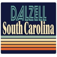 Dalzell South Carolina Vinil naljepnica za naljepnicu Retro dizajn