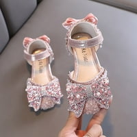 Dječji dječji sandale proljeće jesen Novo dječje djevojke ravne biserne cipele luk princeze cipele PU