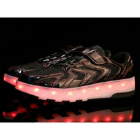 Dječaci Djevojke Treneri LED svjetlo Skate Cipele sa naplaćivačima za kotače USB punjenje Dječje djece