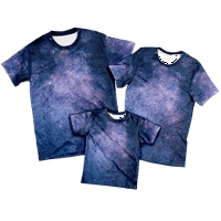 Purple Sky Summer Moda 3D štampanje Uzorak Muška kratka rukava Ležerna majica 3- godine, C-XL