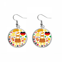 Njemačka Landmark Flag Culture Ear Danle Srednjeg kap nakita