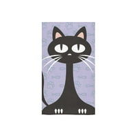 Crna mačka ručnik ručnika za ručnik za ručnik za ručnik za tuširanje