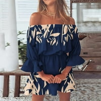 Fattazi Haljine za ženske ležerne ljetne haljine za ženske plaže sa rame Tunika Ležerne prilike labave