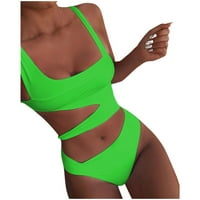 Ženski kupaći kostimi iChuanyi, ljetno čišćenje Ženska solid od kupaćih kostima Bikini kupaći kostimi
