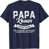 Drvo Papa zna sve košulje 60. poklon smiješnoj majici oca