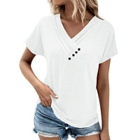 Giligiliso bluze za žene casual seksi trendy zapadni V izrez T-majice Proljeće modna odjeća Ljeto od