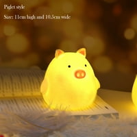 Nyidpsz slatka noćna svjetla životinja LED noćna svjetiljka svinja prijenosna beba noćna svjetlost kreativna