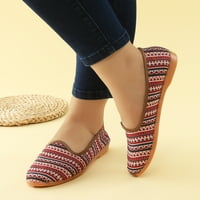 Sandale Ženske potpetice Slip na slatkim uzorkama Modna mekana potplatna platna cipela od mekane jedino