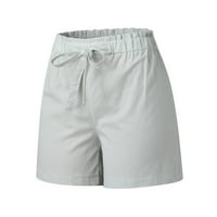 Ženske kratke hlače Ljeto Basic Loose Comfy Hlače Čvrsti elastični pantalone za pantalone elastične
